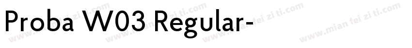 Proba W03 Regular字体转换